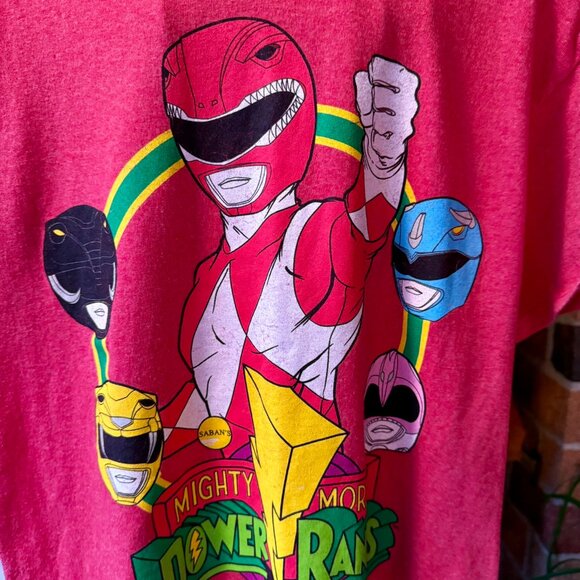 Mighty Morphin Power Rangers T-Shirt Medium * Gently Preloved - Picture 2 of 4